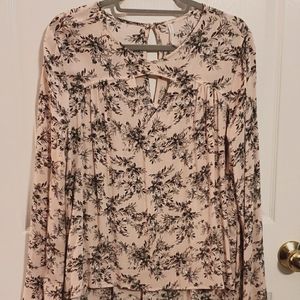 Floral long sleeve top